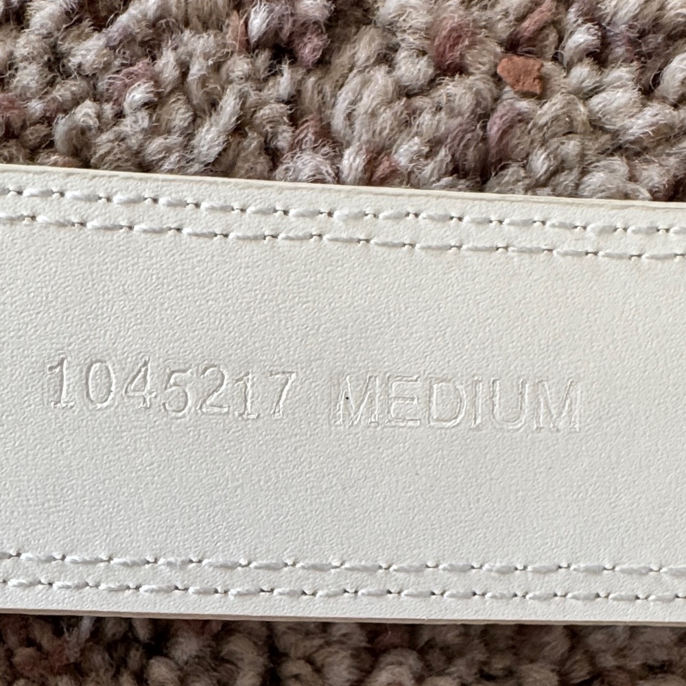 Anne Klein White Belt with Silver Buckle - Picture 6 of 7